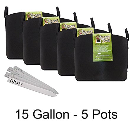 Smart Pot 5 Pack (15 Gallon With Handles)