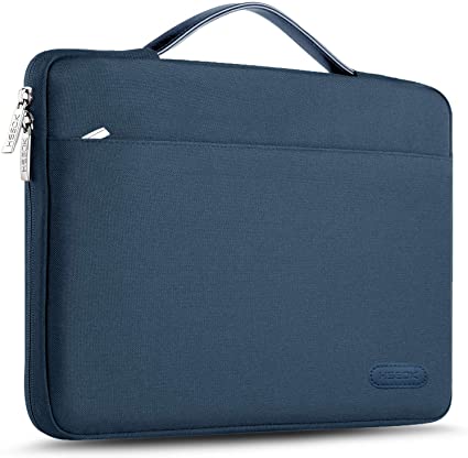 Hseok Laptop Sleeve 13-13.5 Inch Case Briefcase, Compatible All Model of 13.3 Inch MacBook Air/Pro, XPS 13, Surface Book 13.5" Spill-Resistant Handbag for Most Popular 13"-13.5" Notebooks, Navy Blue