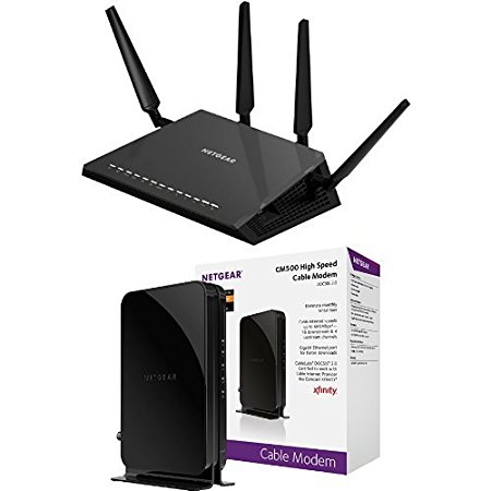 NETGEAR Nighthawk X4S - AC2600 Smart Wi-Fi Router & DOCSIS 3.0 Cable Modem Bundle