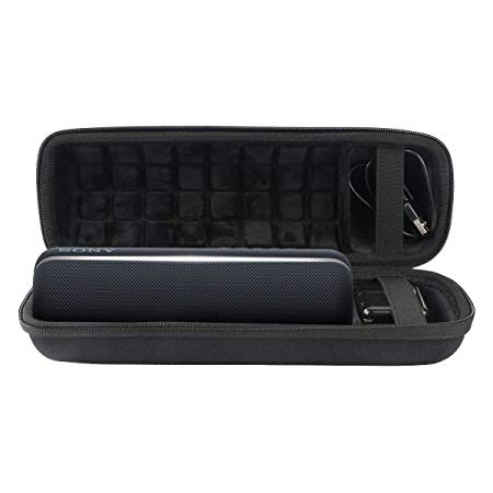 co2crea Hard Travel Case for Sony SRS-XB22 SRSXB22 Extra Bass Portable Bluetooth Speaker (Black Case)