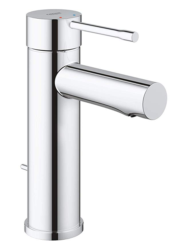 GROHE Essence New Single Hole Single-Handle 1.2 GPM Low-Arc Bathroom Faucet in StarLight Chrome