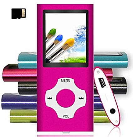 Tomameri - Portable MP3 / MP4 Player with Rhombic Button, and Support Up to 64GB, Compact Music, Video Player, Photo Viewer Supported (Lover Fan)
