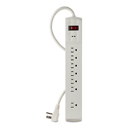 Belkin 7-Outlet Power Strip Surge Protector with 6-Foot Power Cord, 2100 Joules (BSQ700bg06-DP)