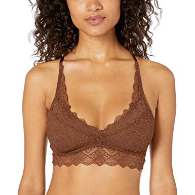 Mae Women's Standard Lace Racerback Bralette with Removable Pads