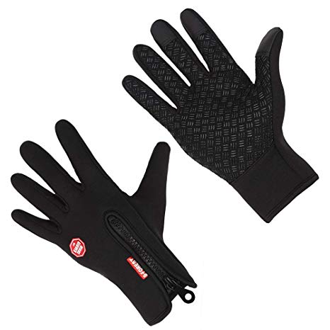 Ski Gloves (1 Pair) Warm Gloves for Men and Women Touch Screen Windproof Waterproof Non-Slip Outdoor Winter Gloves