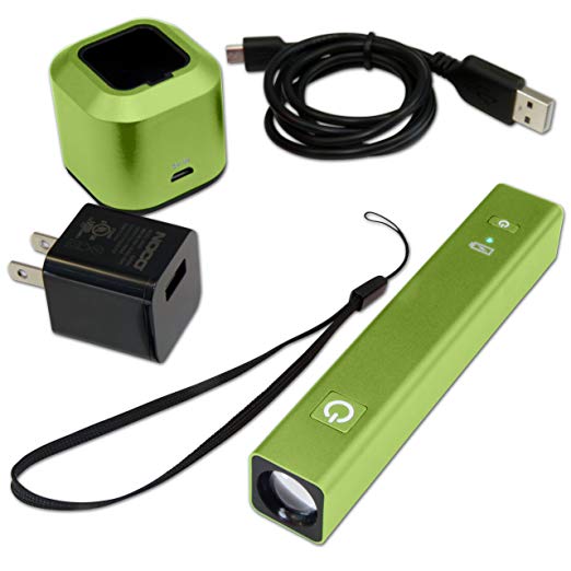 ChargeLight CL3 Green Bundle: USB Charging Station   UltraBright USB Flashlight   10W USB Speed Charger