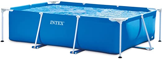 Intex 28270 Piscina Rettangolare, Senza Pompa Filtro, Blu, 220 X 150 X 60 Cm