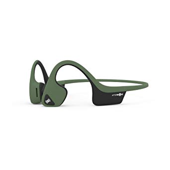 AfterShokz Trekz Air Open Ear Wireless Bone Conduction Headphones, Forest Green, AS650FG