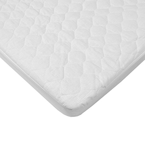 TL Care Quilted Waterproof Fitted Mini Crib Mattress Pad Cover