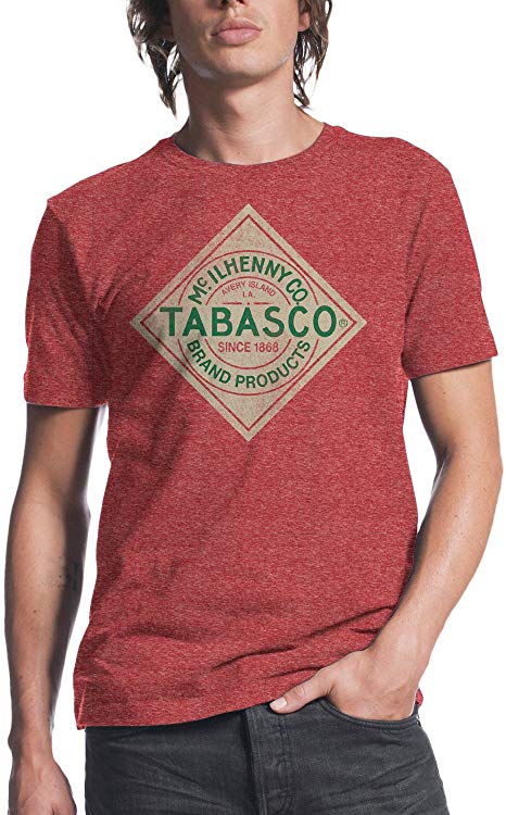 Haunted Flower Tabasco Logo Mens Red Heather T-Shirt