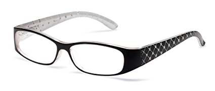 Specs Reading Glasses, All Magnification Strengths, Quilted Crystal Design