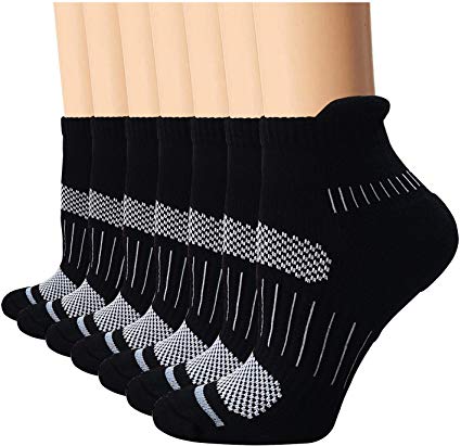 Compression Socks Plantar Fasciitis for Women Men (3/5/7 Pack), 8-15 mmhg Athletic Sock Arch Support Flight Travel Nurses