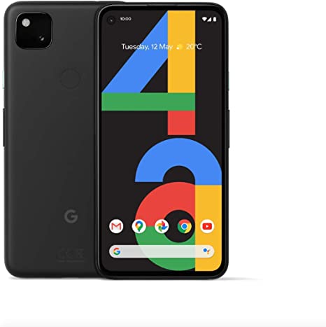 Google Pixel 4a (4G) G025N 128GB, 5.8" inch (GSM Only, No CDMA) Factory Unlocked 4G/LTE Smartphone (Just Black) - International Version