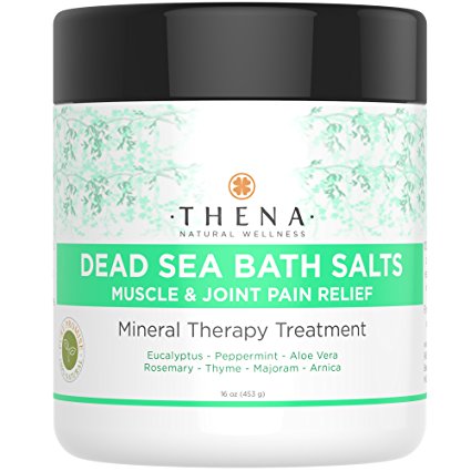 Herbal Healing Bath Soak For Sore Muscles Joint Pain Tension Relief, Natural Arthritis Remedies, With 100% Pure Dead Sea Salts Arnica Organic Eucalyptus Peppermint Essential Oils, Soothe Aches Stress