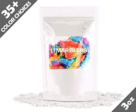 Marblers Powder Colorant 3oz (85g) [Cream White] | Pearlescent Pigment | Tint | Pure Mica Powder for Resin | Dye | Non-Toxic | Great for Paint, Concrete, Epoxy, Soap, Nail Polish, Cosmetics