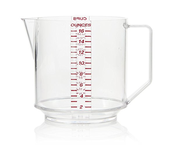 Arrow Home Products 00029 Two Cup Measure, Clear with Read Engraved Graduates
