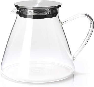 FORLIFE Fuji Glass Teapot with Filter Lid (32 ounces)