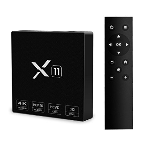 Smart Android TV BOX, DeepSea X11 Android 6.0 Marshmallow Amlogic S905X Quad Core 2GB/16GB Media Player support 4K HD 2.4G Wifi HDMI