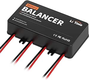 LiTime 48V Battery Equalizer, Active Balancer for 24V/36V/48V Battery Bank, Supports for LiFePO4 Lithium Battery, Lead Acid, Gel, FLA, SLA Battery, Perfect for RV, Solar, Trolling Motor, Off Grid