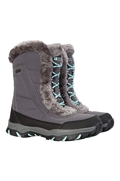 Mountain Warehouse Ohio Womens Snow Boots - Waterproof Ladies Winter Shoes, Textile Upper, Durable & Breathable Isotherm Lining & Rubber Outsole - for fit and Comfort