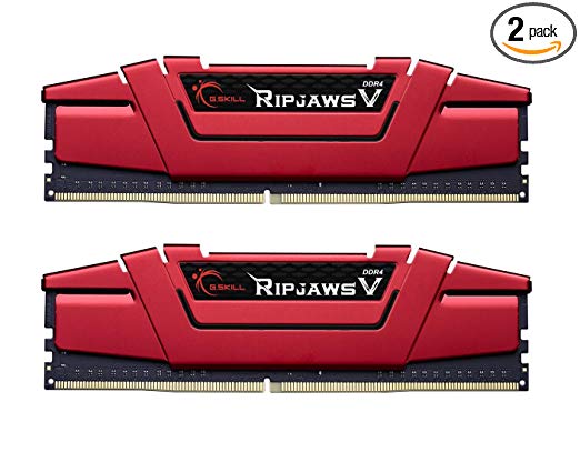 G.SKILL Ripjaws V Series 16GB (2 x 8GB) 288-Pin DDR4 SDRAM DDR4 3000 (PC4 24000) Desktop Memory Model F4-3000C16D-16GVRB