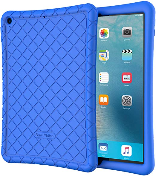 Bear Motion for New iPad 7th Generation Case 10.2 Inch 2019 - Premium Silicon Case for New iPad 10.2 Inch 2019 Release (New iPad 7th Generation Case 10.2 Inch 2019, Blue)