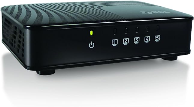 Zyxel 5-Port Gigabit Ethernet Switch for Gaming and Media GS105SV2
