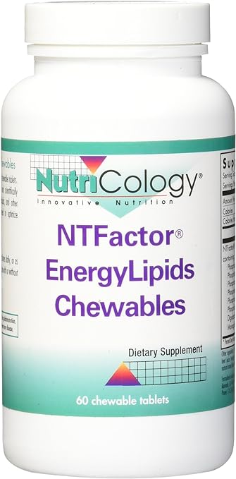 Nutricology NT Factor Energy Lipids Chewable Tablet, 60 Count