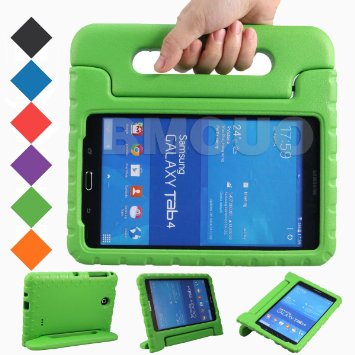 Samsung Galaxy Tab 4 80 Case - BMOUO EVA Light Weight ShockProof Kids Case Super Protection Cover Handle Stand Case for Kids Children for Samsung Galaxy Tab4 8-inch Tablet - Green Color