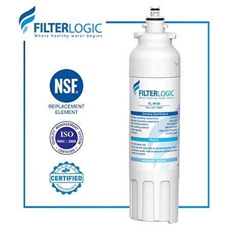 FilterLogic LT800P Refrigerator Water Filter Replacement for LG LT800P, ADQ73613401, Kenmore 9490