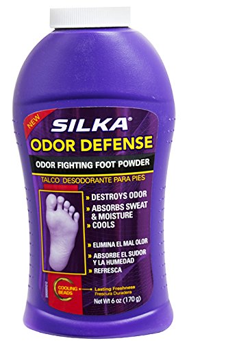 SILKA Odor Fighting Foot Powder, 6 oz.