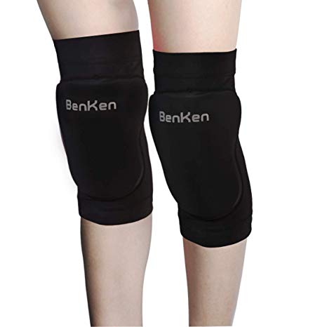 BenKen Protective Knee Pads Thick Sponge Anti-Slip Collision Avoidance for Volleyball