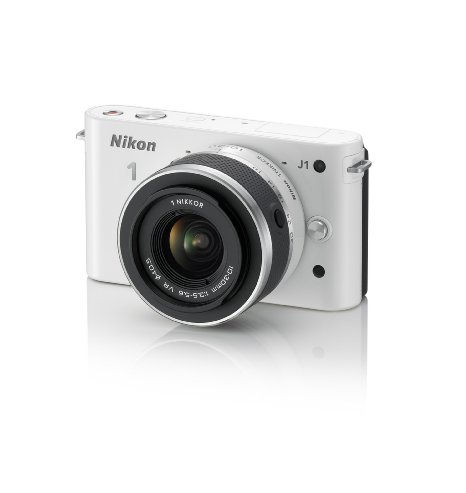 Nikon 1 J1 Digital Camera System with 10-30mm Lens (White) (OLD MODEL)