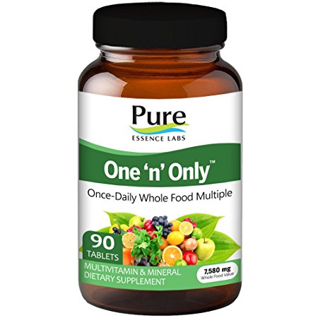 Pure Essence Labs One 'n' Only - World's Most Energetic One Daily Multiple - 90 Tablets