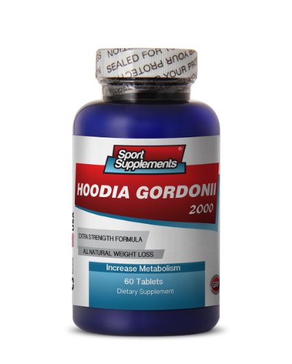 Hoodia Gordonii Cactus 2000mg Diet 60 Tablets Natural Weight Loss & Calorie Burn (1 Bottle)