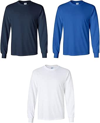 Gildan mens Ultra Cotton Long Sleeve