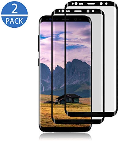 TOBOS [2-Pack] for Galaxy S8 Plus Screen Protector Tempered Glass,[Anti-Fingerprint][No-Bubble][Scratch-Resistant] Glass Screen Protector for Samsung Galaxy S8 Plus