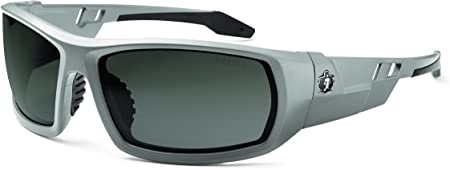 Skullerz Odin Anti-Fog Safety Sunglasses - Matte Gray Frame, Smoke Lens