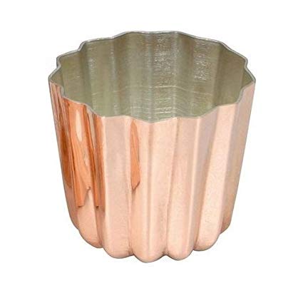 Matfer 2 Inch x 2 Inch Cannele Copper Tin Lined Mold