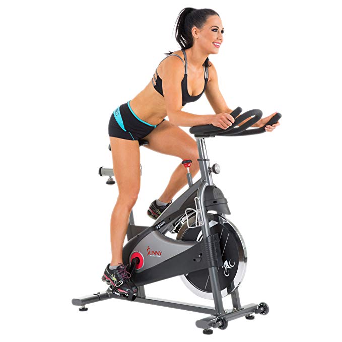 Sunny Health & Fitness SF-B1509/C Premium Indoor Cycling Exercise Bike with 40 lbs (18 kg) Flywheel