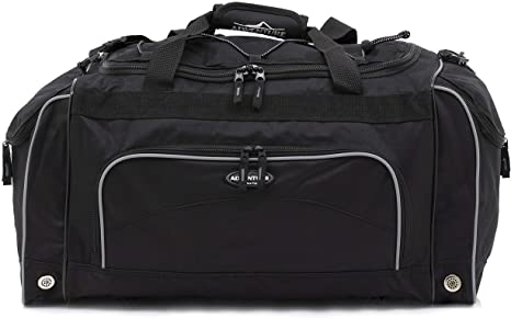 Travelers Club 24" ADVENTURE Travel and Outdoor Duffle Bag, Black Option