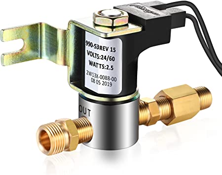 Mudder 990-53 Water Inlet Valve Humidifier Water Solenoid Valve Compatible with GeneralAire, 24 Volt,  3.5 Gallon/hr