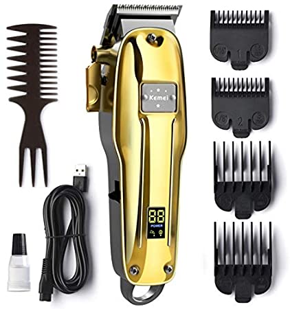 OriHea Upgrade Professional Hair Clippers, Barber Clippers Hair Clippers for Men Cordless Beard Trimmer Grooming Kit with LED Display, Rechargeable 2200mAh Battery for 3H Working, Motor Powerful Quiet