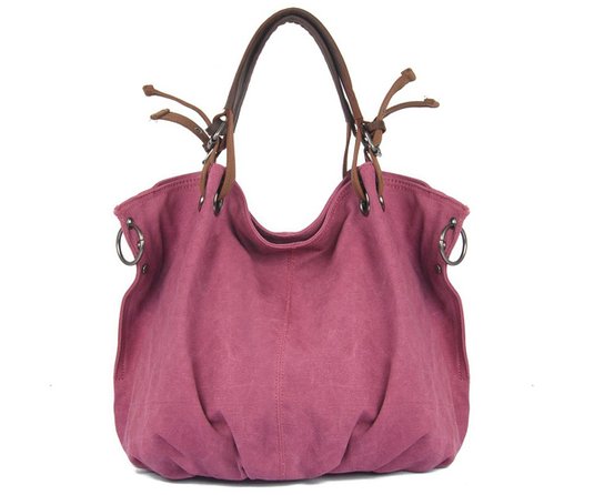 Tom Clovers Canvas Oversized Hobo Top Handle Genuine Leather Tote Handbag Shoulder Weekender Crossbody Bag for Women
