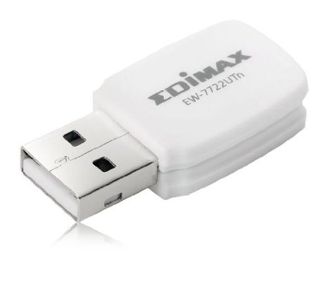 Edimax EW-7722UTn 300 Mbps Wireless 11n Mini-Sized USB Adapter with EZmax Setup Wizard