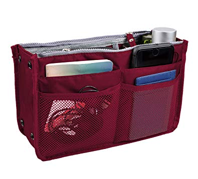 Vercord Updated Purse Handbag Organizer Insert Liner Bag in Bag 13 Pockets 3 Size Many Colors