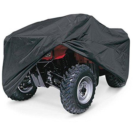 INNOGLOW XL Universal Black ATV Storage Cover All Season Durable Waterproof Wind-proof UV Protection 82 inches for POLARIS SUZUKI YAMAHA KAWASAKI HONDA RANCHER FOREMAN FOURTRAX RECON