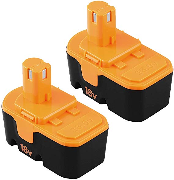 2Packs Replace for Ryobi 18V Battery Ryobi ONE  P100 P101ABP1801 ABP1803 BPP1820 Cordless Power Tools