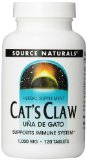 Source Naturals Cats Claw Bark 1000mg 120 Tablets