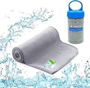 YQXCC Cooling Towel (120x30 cm) Ice Towel for Neck, Soft Breathable Chilly Towel, Microfibre Cool Towel for Yoga, Golf, Gym, Camping, Running, Workout & More Activities